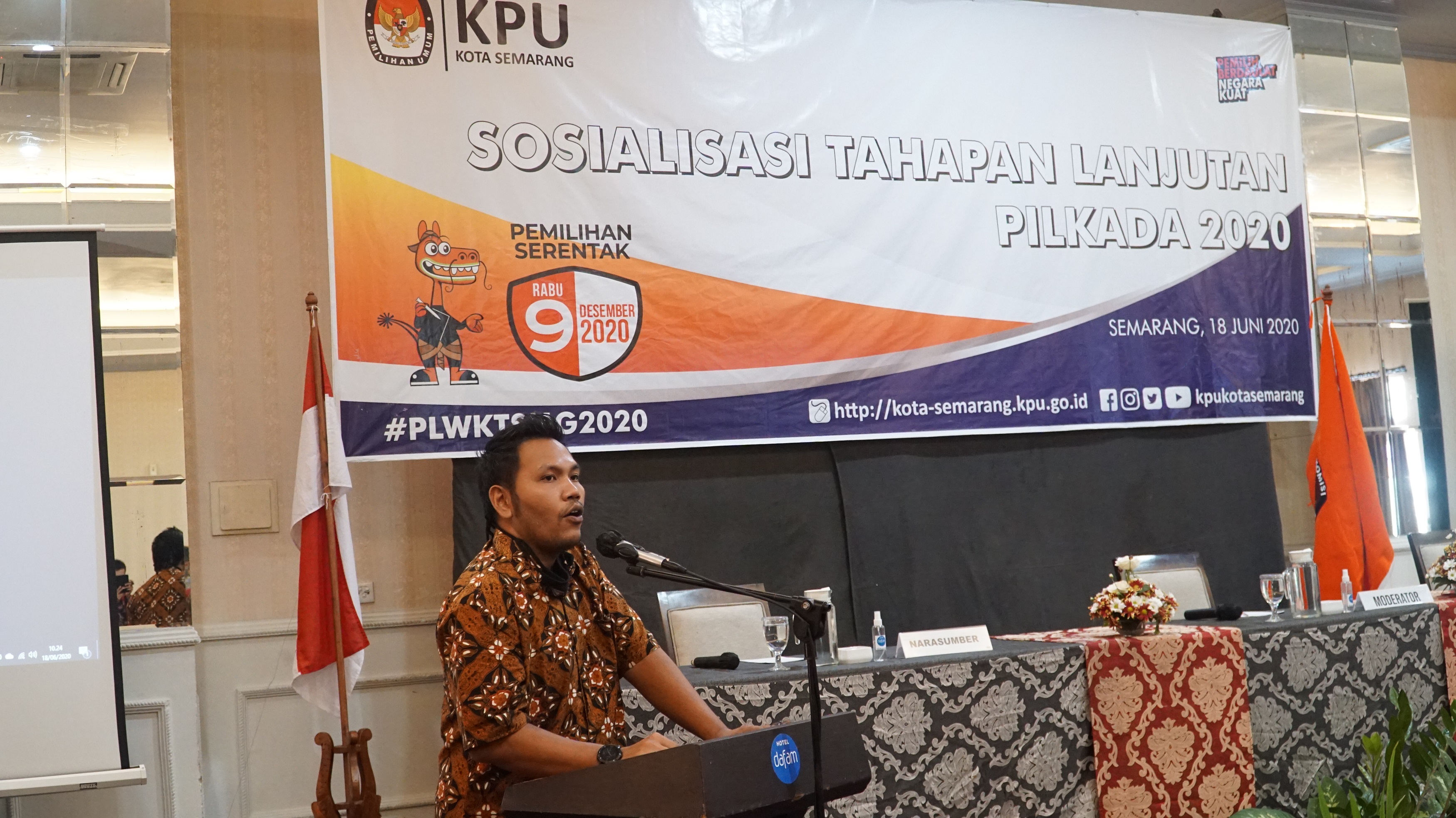 Sosialisasi Tahapan Lanjutan Pilkada 2020 di Hotel Dafam Semarang